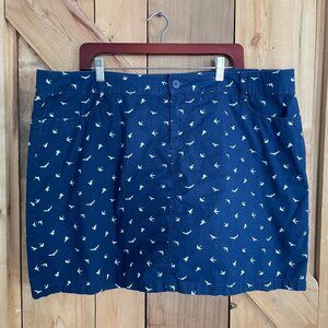 St. Johns Bay Nautical Skort, Size 20 W